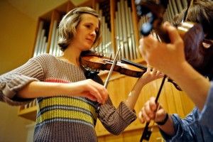 Репетиция концерта на скрипках Страдивари из фонда музея Глинки.