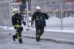 Пожар в культурном центре МВД на Новослободской улице