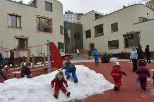 11 февраля 2016 Мэр Москвы Сергей Собянин посетил новый детский сад в Таганском районе.