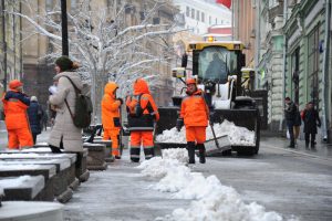 Улицы Центрального округа очистили от снега. Фото: архив, «Вечерняя Москва»