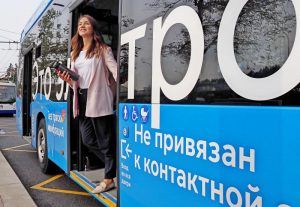 Проект «Московский электробус» одержал победу на выставке «Транспортная неделя». Фото: Антон Гердо, «Вечерняя Москва»