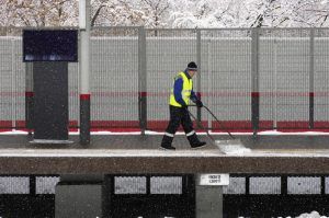 Подходы к станциям МЦК очистили от снега. Фото: Антон Гердо, «Вечерняя Москва»
