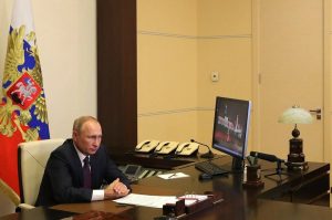 На фото президент России Владимир Путин. Фото взято с сайта мэра Москвы