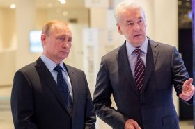 На фото Президетн Российской Федерации Владимир Путин и мэр Москвы Сергей Собянин. Фото: сайт мэра Москвы